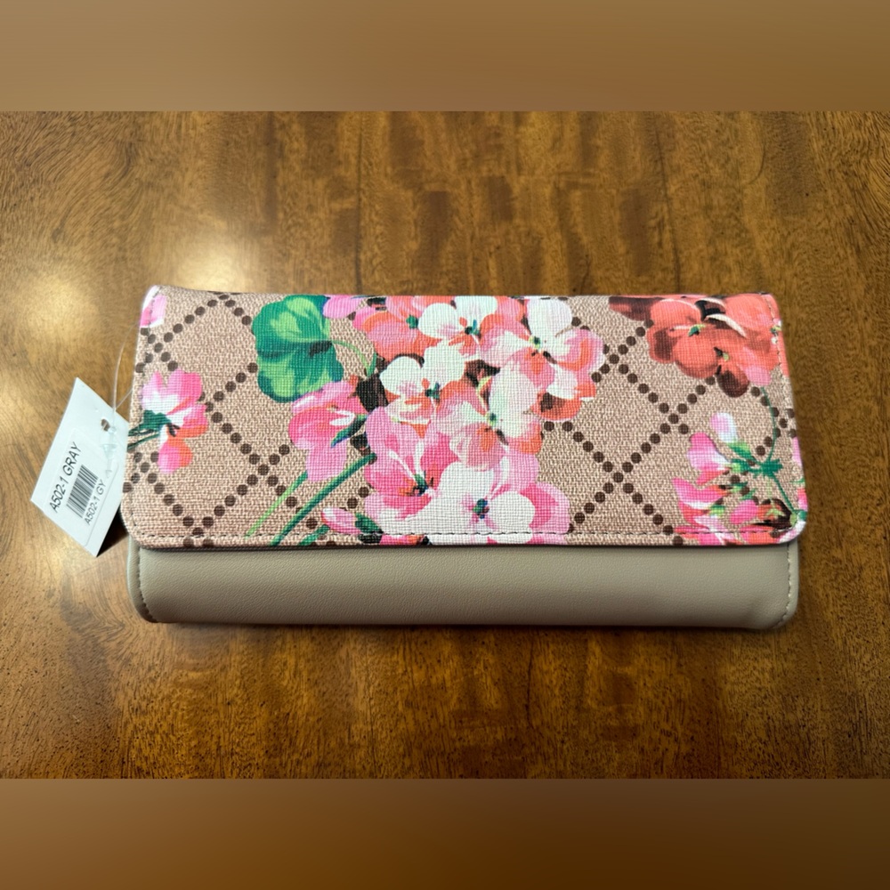 AR New York Floral Print Wallet NEW - Picture 3 of 13